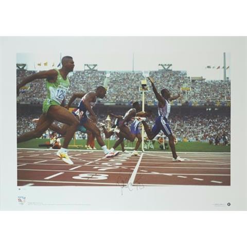 Linford Christie Signed Framed Limited Edition Print - Olympic Gold