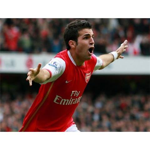 Arsenal Home Signed Shirt By Cesc Fabregas - Stock CF/2