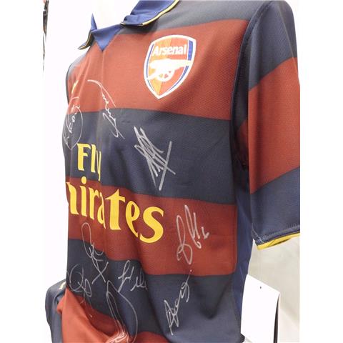 Arsenal Away Multi-Signed Shirt 2007/08 - Stock A/12