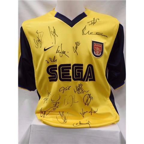 Arsenal Away Multi-Signed Shirt 1999/00 - Stock A1
