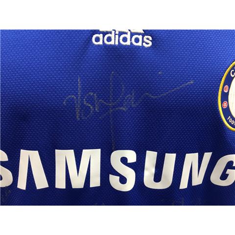 Chelsea Home Multi-Signed Shirt 2008/09 -12 Signatures- Stock 77