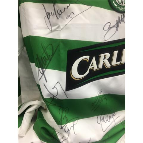 Celtic Home Multi-Signed Shirt 2005/07 -14 Signatures - Stock C/1