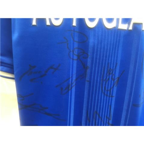 Chelsea Home Multi-Signed Shirt 2001/02 -19 - Signatures - Stock 36