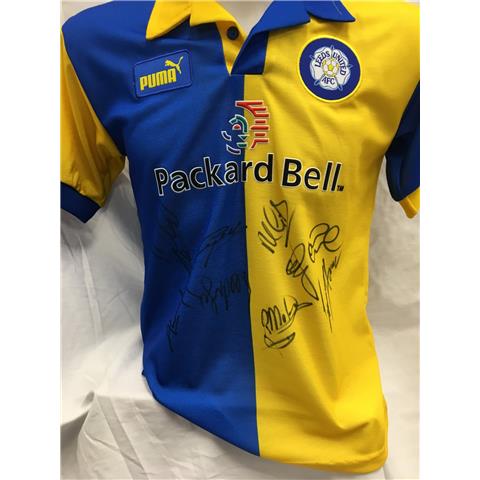 Leeds United Away Multi-Signed Shirt 1997/99 - 6 Signatures - Stock LU1
