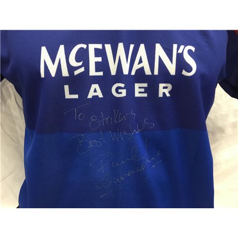 Glasgow Rangers Home Shirt Signed By Paul 