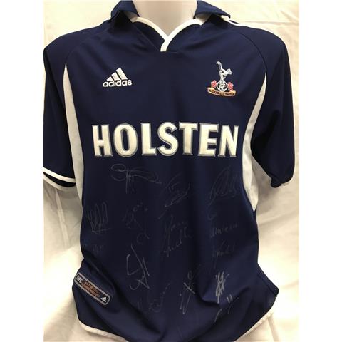 Spurs Away Shirt 2000/01 Signed by 13 Squad Members - Stock 150