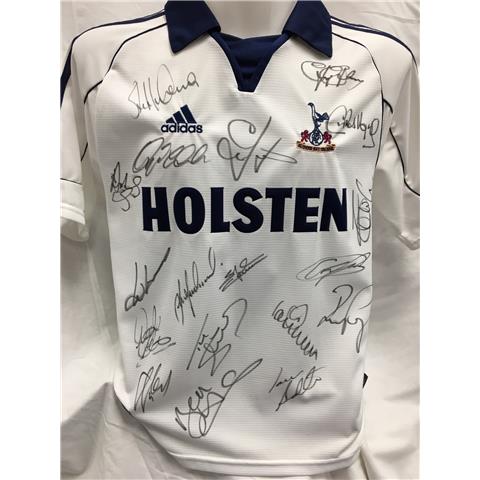 Spurs Home Multi-Signed Shirt 2000 -18 Signatures - Stock 144