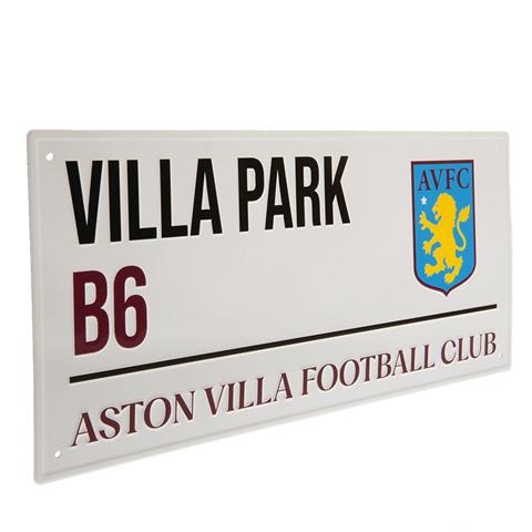 Aston Villa F.C White Street Sign