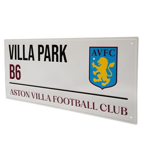 Aston Villa F.C White Street Sign