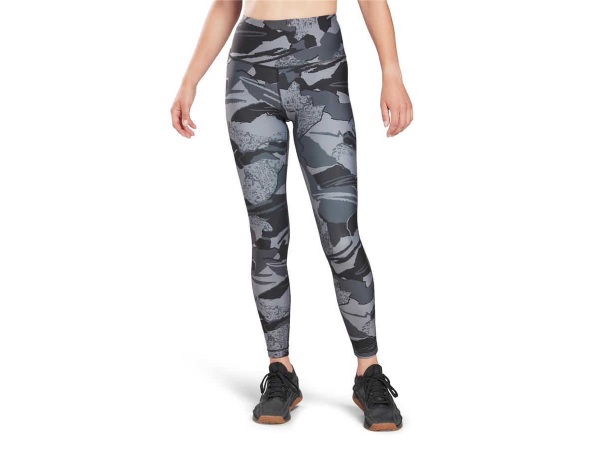Reebok Workout Ready Camo Print Tights (Plus Size) Womens Athletic Leggings  2X Hunter Green in 2023