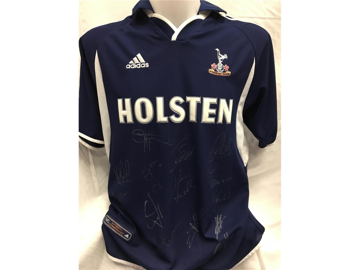 Spurs Away Shirt 2000/01 Signed by 13 Squad Members - Stock 150