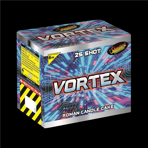Standard Vortex Roman Candle Cake