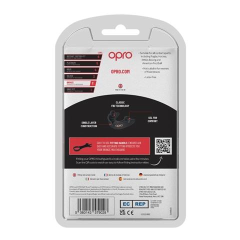 OPRO Bronze Self-Fit Mouthguard (White)