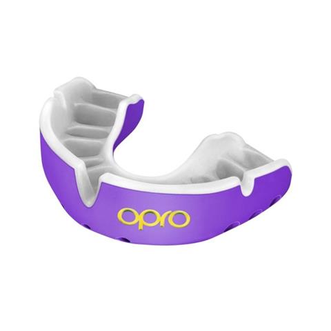 OPRO Gold Self Fit Mouthguard (Purple/White)