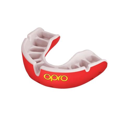 OPRO Gold Self-Fit Mouthguard (Red/White)