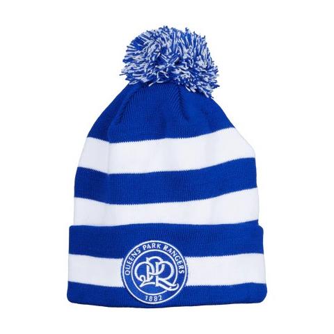 Queens Park Rangers Hooped Premium Bronx Bobble Hat