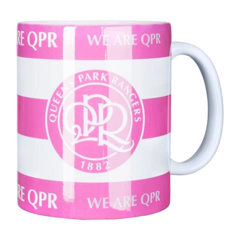 Queens Park Rangers Pink/White Mug