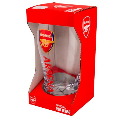 Arsenal F.C Tulip Pint Glass