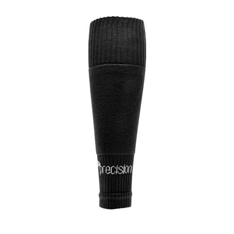 Precision Plain Pro Footless Sleeve Socks Black