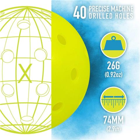 Franklin Outdoor X-40 Pickleball (Set Of 3)