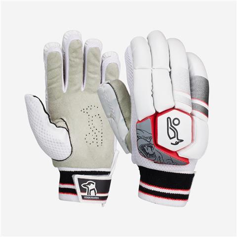 Kookaburra Beast 5.1 Batting Gloves (White/Black/Red)