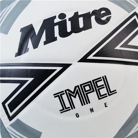 Mitre Impel One Football Wht/Blk/Grey