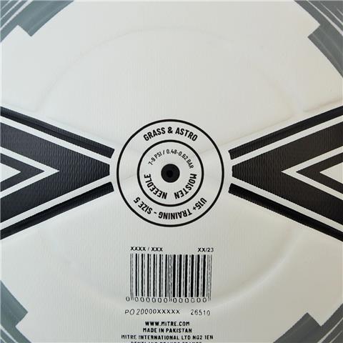 Mitre Impel One Football Wht/Blk/Grey