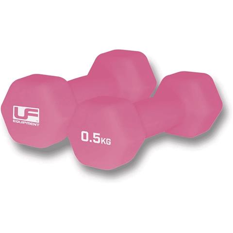 Urban Fitness Hex Dumbbells- Neoprene Covered (Pair) 0.5 Kg