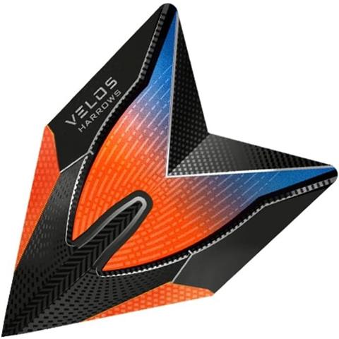 Harrows 100 Micron Velos Flights Orange/Smoke