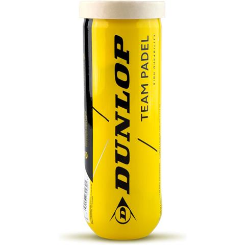 Dunlop Team Padel Balls (Tube Of 3)