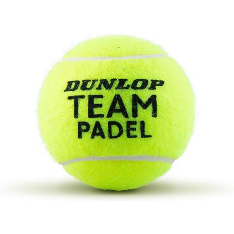 Dunlop Team Padel Balls (Tube Of 3)