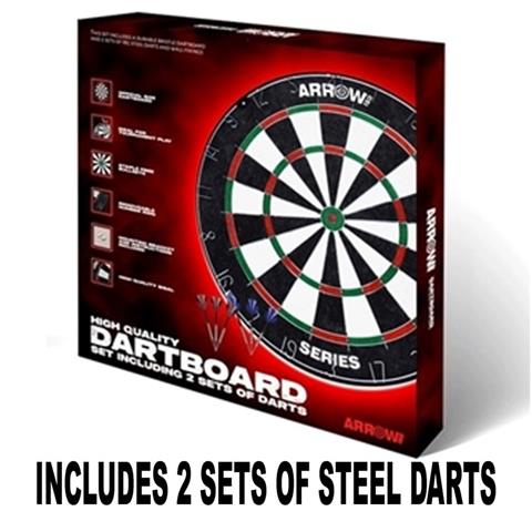 Arrow 180 Bristle Dartboard Set