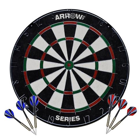 Arrow 180 Bristle Dartboard Set