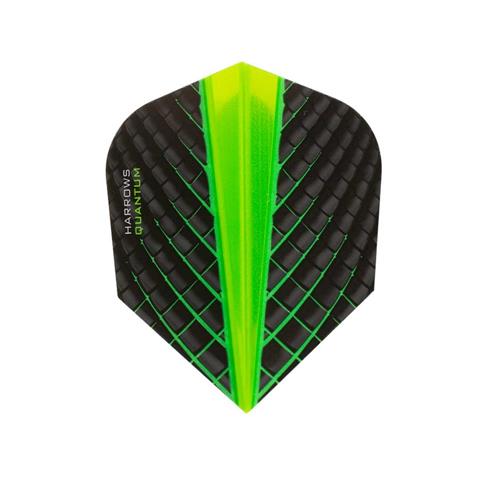Harrows Quantum Dart Flights (Black/Green)