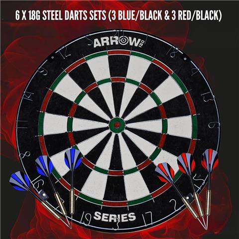 Arrow 180 Bristle Dartboard Set