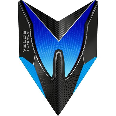 Harrows 100 Micron Velos Flights Royal/Black