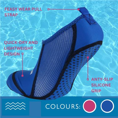 Swimtech Anti Slip Pool Socks (Blue)