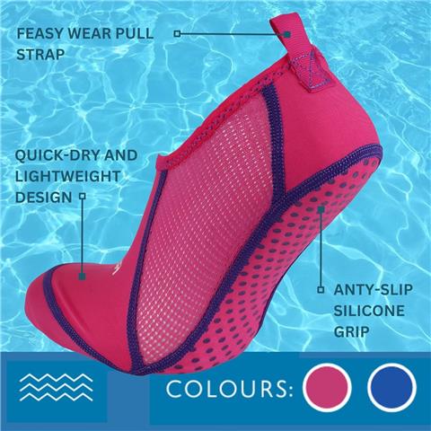 Swimtech Anti Slip Pool Socks (Pink)