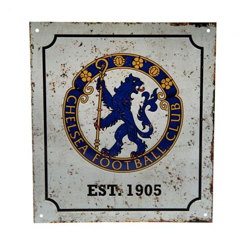 Chelsea F.C Retro Logo Sign