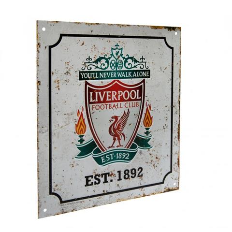 Liverpool F.C Retro Logo Sign