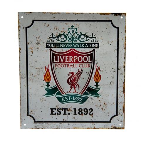 Liverpool F.C Retro Logo Sign