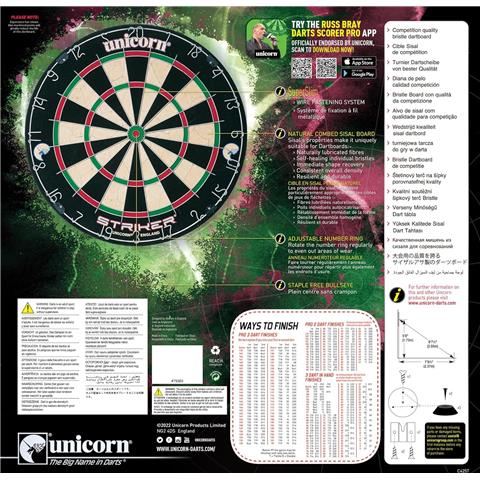 Unicorn Striker Bristle Dartboard