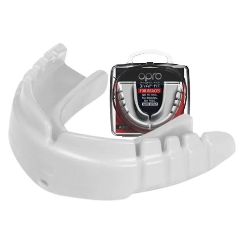 OPRO Snap-Fit Braces Adult Mouthguard White