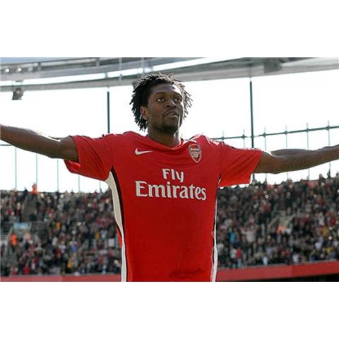 Arsenal Away Signed Shirt By Adebayor- Stock ADE/1