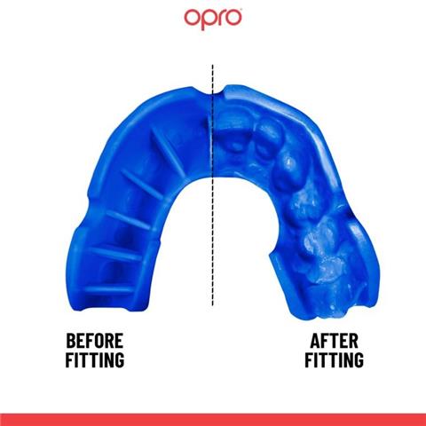 OPRO Bronze Self-Fit Mouthguard (Blue)