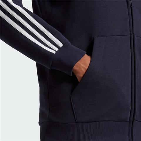 Adidas Ess 3 Stripes Fleece Full Zip Hoodie GK9053