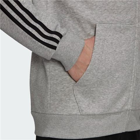 Adidas Ess 3 Stripes Fleece Full Zip Hoodie HB0041