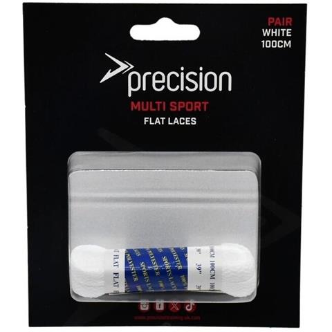 Precision Flat Laces White (Single Pair)