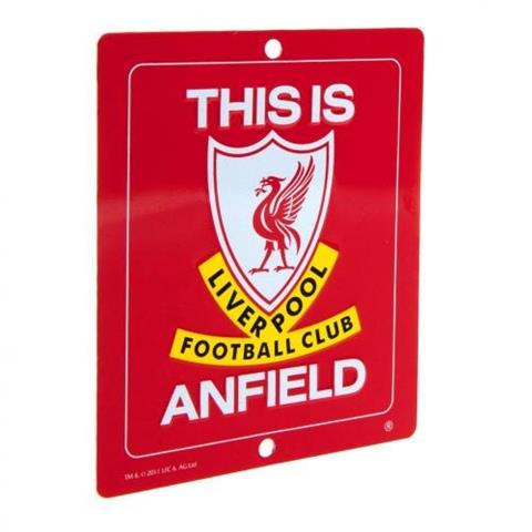 Liverpool FC Anfield Metal Sign