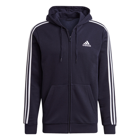 Adidas Ess 3 Stripes Fleece Full Zip Hoodie GK9053
